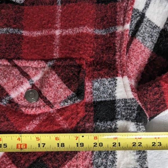 Dex Red Plaid Shacket - Picture 7 of 11